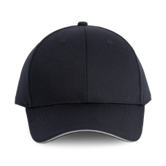 Casquette 6 panneaux sandwich contrasté Marine WK. Designed To Work