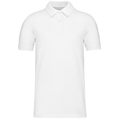 Polo Piqué Bio 180 Homme Blanc – Kariban