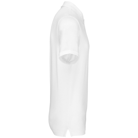 Polo Piqué Bio 180 Homme Blanc – Kariban – vue 3