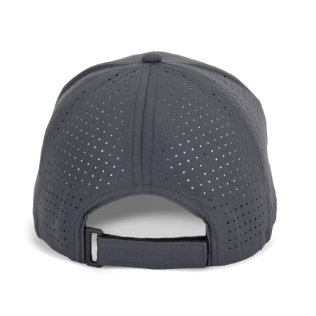 Casquette 6 panneaux perforée gris Obscure Grey K-up – vue 2