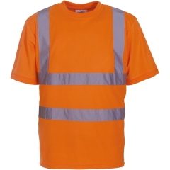 T-shirt haute visibilité manches courtes Orange Yoko