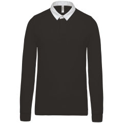 Polo Rugby Kariban Noir – Style Sport & Coton Peigné