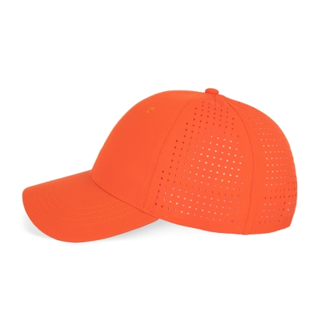 Casquette 6 panneaux perforée K-up – Orange Sunset – vue 3