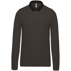 Polo Rugby Kariban Gris Anthracite / Noir – 280 g/m²