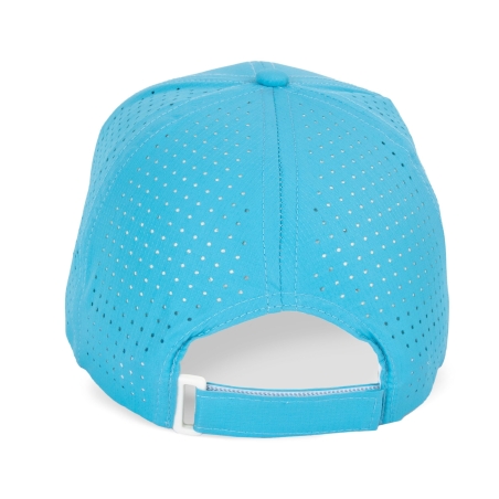 Casquette 6 panneaux perforée Bleu Surf Blue – K-up – vue 2
