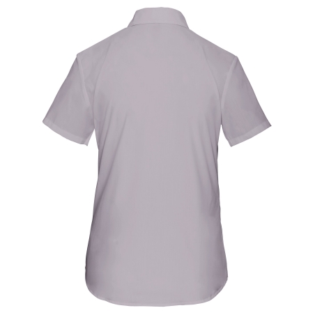 Chemise Popeline Polycoton Manches Courtes Femme Gris Kariban – vue 2