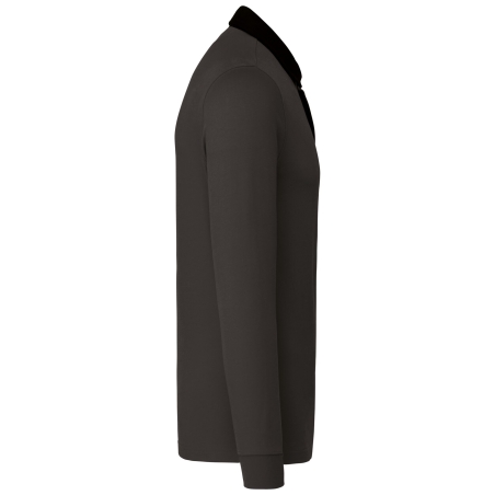Polo Rugby Kariban Gris Anthracite / Noir – 280 g/m² – vue 3