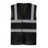 Gilet haute visibilité maille ajourée noir Yoko – Cat. 2