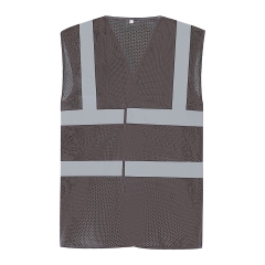 Gilet haute visibilité maille ajourée Gris – Yoko