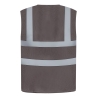 Gilet haute visibilité maille ajourée Gris – Yoko – vue 2