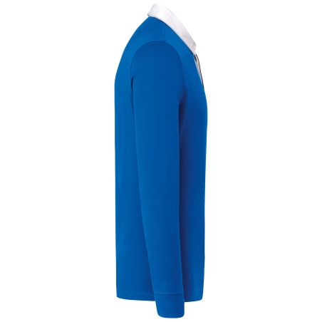 Polo Rugby Kariban Bleu Royal – 280 g/m² Coton Peigné – vue 3
