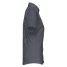 Chemise popeline polycoton manches courtes femme grise Kariban – vue 3