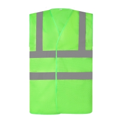 Gilet haute visibilité maille ajourée Vert lime – Yoko