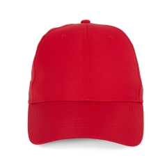 Casquette 6 panneaux perforée Rouge K-up – Personnalisable