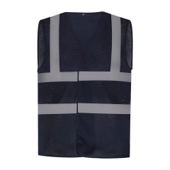 Gilet haute visibilité maille ajourée Marine – Yoko