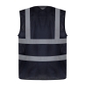 Gilet haute visibilité maille ajourée Marine – Yoko – vue 2