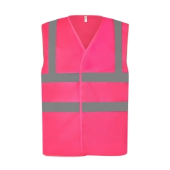Gilet haute visibilité maille ajourée Rose – Yoko