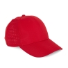 Casquette 6 panneaux perforée Rouge K-up – Personnalisable – vue 4