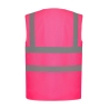 Gilet haute visibilité maille ajourée Rose – Yoko – vue 2