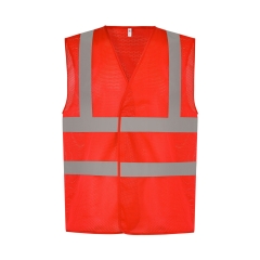 Gilet haute visibilité maille ajourée Rouge Yoko