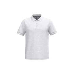 Polo Piqué Manches Courtes Homme Gris Kariban