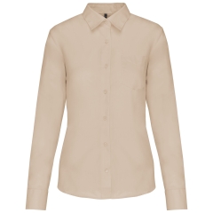 Chemise popeline polycoton entretien facile femme Beige Kariban
