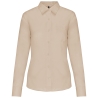 Chemise popeline polycoton entretien facile femme Beige Kariban