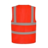 Gilet haute visibilité maille ajourée Rouge Yoko – vue 2