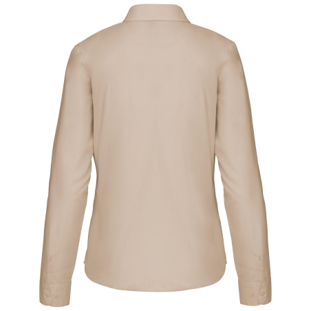 Chemise popeline polycoton entretien facile femme Beige Kariban – vue 2