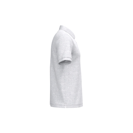 Polo Piqué Manches Courtes Homme Gris Kariban – vue 3