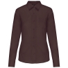 Chemise popeline polycoton femme marron – Kariban