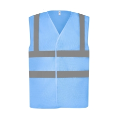 Gilet haute visibilité maille ajourée Ciel – Yoko