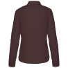 Chemise popeline polycoton femme marron – Kariban – vue 2