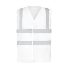 Gilet haute visibilité maille ajourée Blanc – Yoko