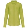 Chemise popeline polycoton femme vert lime Kariban