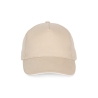 Casquette 5 panneaux sandwich contrasté Beige/Blanc K-up