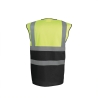Gilet haute visibilité bicolore Jaune/Noir Yoko – EN ISO 20471 – vue 2