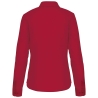 Chemise popeline polycoton femme rouge Kariban – coupe droite – vue 2