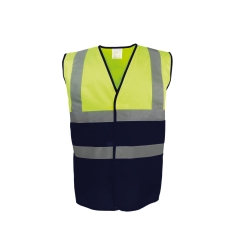 Gilet haute visibilité bicolore jaune/marine Yoko