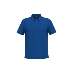 Polo Piqué Manches Courtes Bleu Royal Kariban – Homme