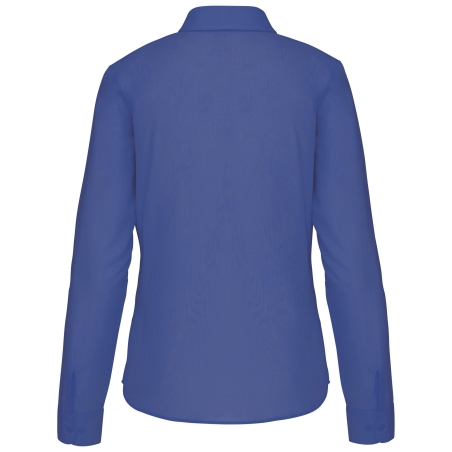 Chemise popeline polycoton femme bleue cobalte – Kariban – vue 2