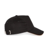 Casquette 5 panneaux sandwich contrasté Noir/Orange K-up – vue 3