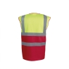 Gilet haute visibilité bicolore jaune/rouge Yoko – Classe 2 – vue 2