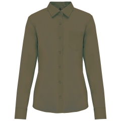 Chemise popeline polycoton femme entretien facile Vert Kariban