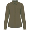 Chemise popeline polycoton femme entretien facile Vert Kariban