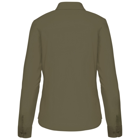 Chemise popeline polycoton femme entretien facile Vert Kariban – vue 2
