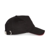 Casquette 5 panneaux sandwich contrasté Noir/Rouge K-up – vue 3