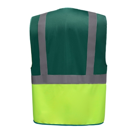Gilet haute visibilité multifonction Vert Paramedic Yoko – vue 2