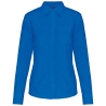 Chemise Popeline Polycoton Femme Bleu Kariban – Coupe Droite