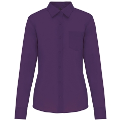 Chemise popeline polycoton femme violet – Kariban